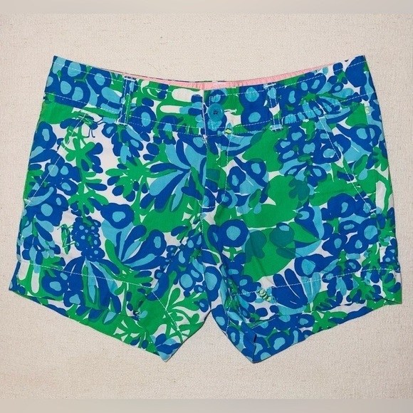 Lilly Pulitzer, Bee in Your Bonnet, Callahan Shorts, Size 00 - Picture 1 of 9